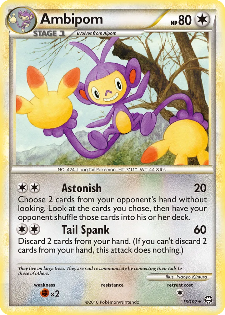 HS—Triumphant 英語版 Ambipom 13 カード表面
