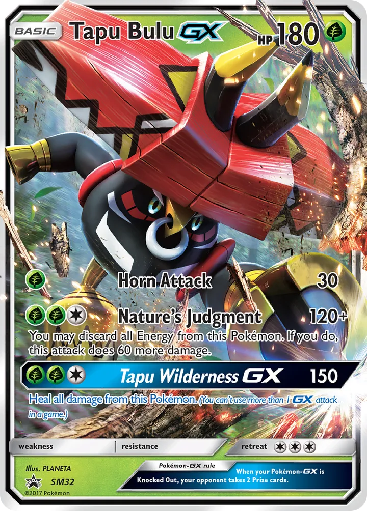 SM Black Star Promos 英語版 Tapu Bulu-GX SM32 カード表面