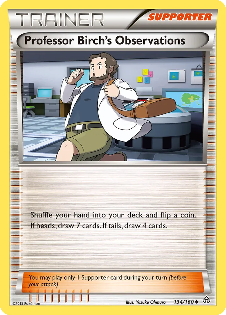 XY—Primal Clash 英語版 Professor Birch's Observations 134 カード表面