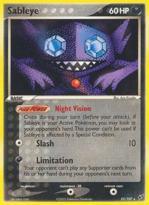 EX Deoxys 英語版 Sableye 23 カード表面