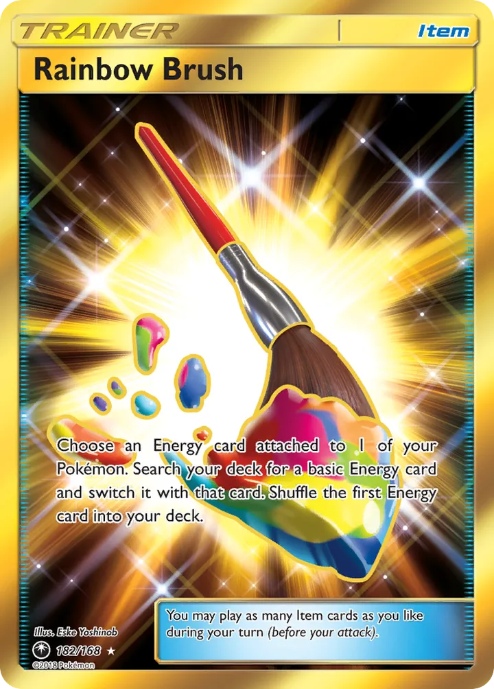 Sun & Moon—Celestial Storm 英語版 Rainbow Brush 182 カード表面