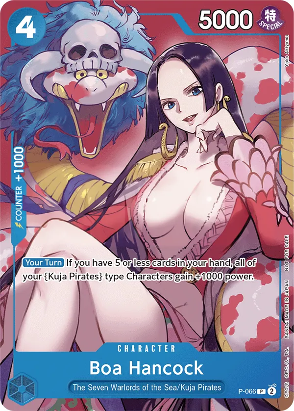 Promotion Cards 영어판 Boa Hancock P-066 카드 앞면
