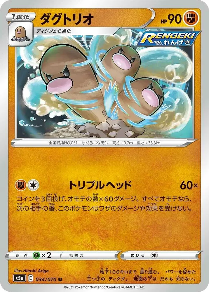 Front of Dugtrio 34, 双璧のファイター Japanese