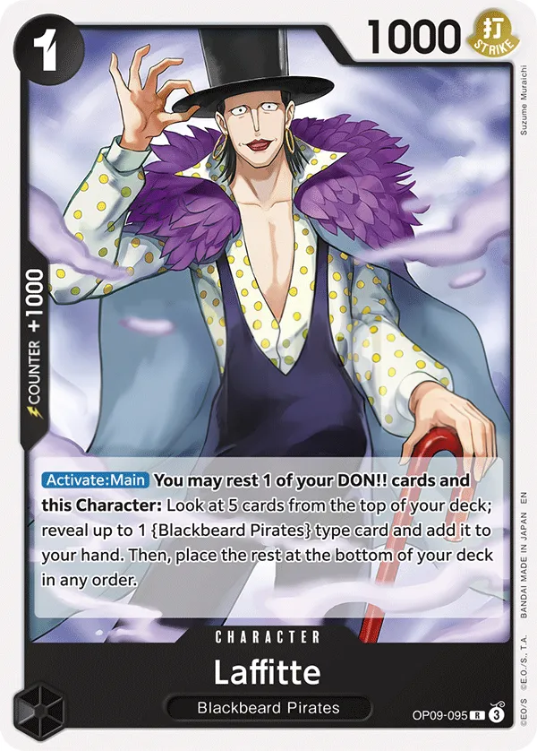Emperors in the New World 영어판 Laffitte OP09-095 · 재록 카드 앞면