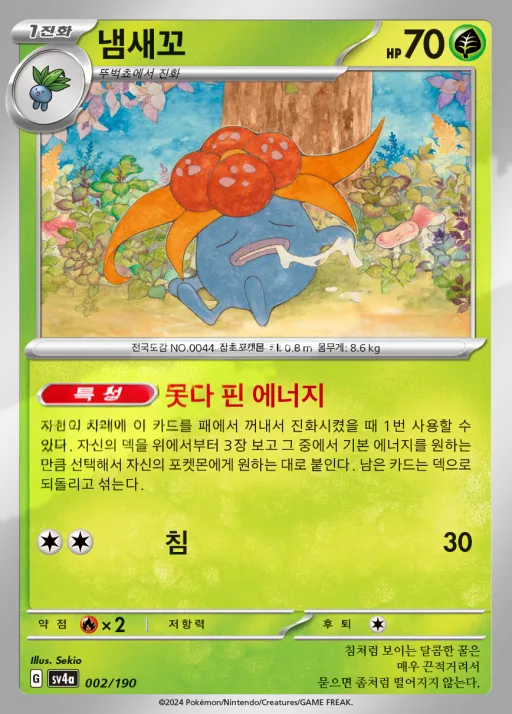 샤이니트레저 ex 韓国語版 냄새꼬 2 カード表面