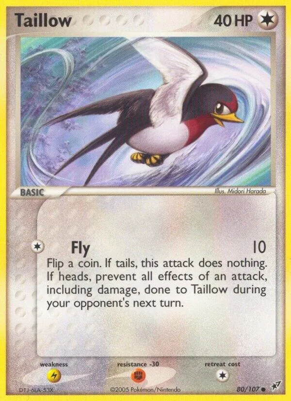 EX Deoxys 英語版 Taillow 80 カード表面