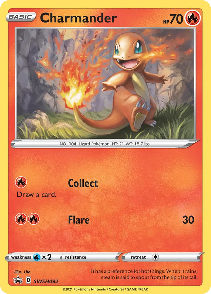 SWSH Black Star Promos 英語版 Charmander SWSH092 カード表面