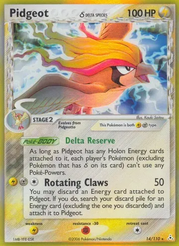 Pidgeot δ 14 $48.26