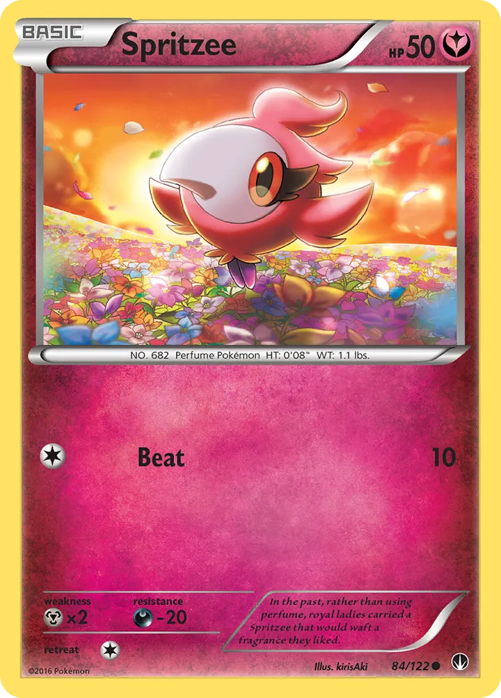 XY—BREAKpoint 영어판 Spritzee 84 카드 앞면