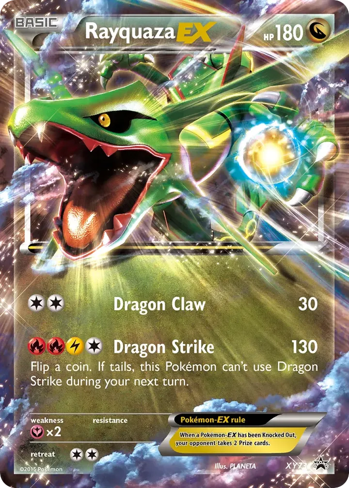 XY Black Star Promos 영어판 Rayquaza-EX XY73 카드 앞면