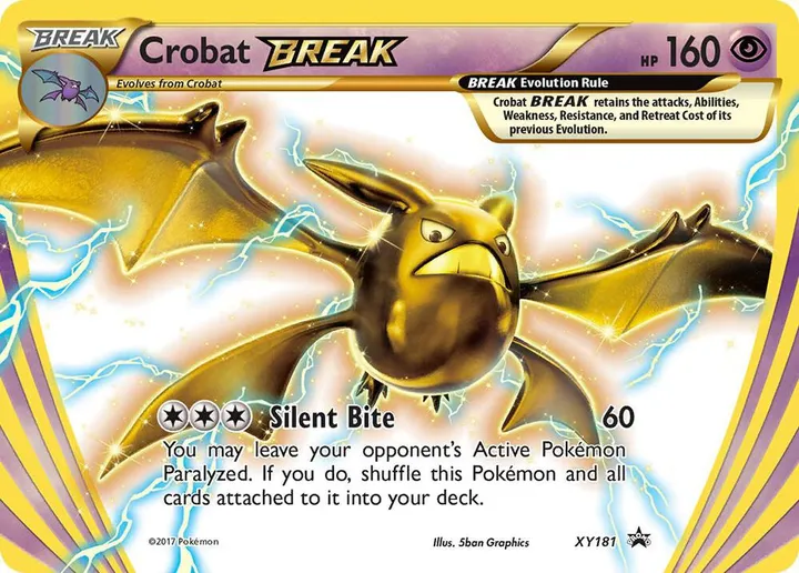 XY Black Star Promos 영어판 Crobat BREAK XY181 카드 앞면
