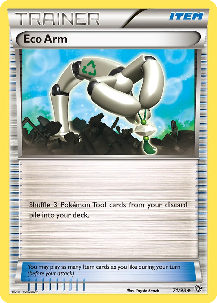 XY—Ancient Origins 영어판 Eco Arm 71 카드 앞면