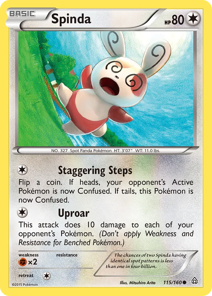 XY—Primal Clash 英語版 Spinda 115 カード表面