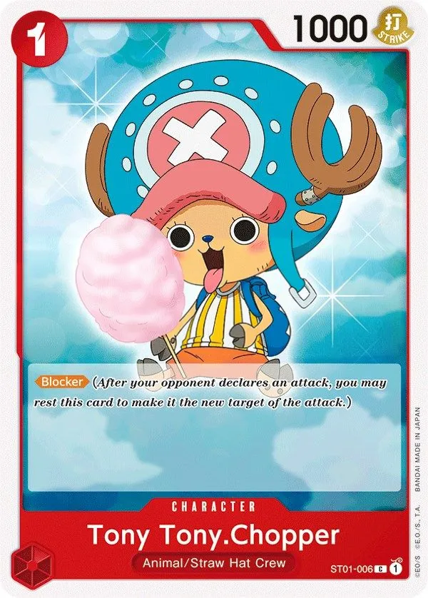 Straw Hat Crew 英語版 Tony Tony.Chopper ST01-006 カード表面