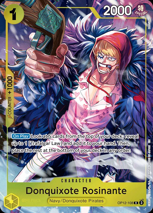 Legacy of the Master 영어판 Donquixote Rosinante OP12-108 · 패럴렐 3 카드 앞면