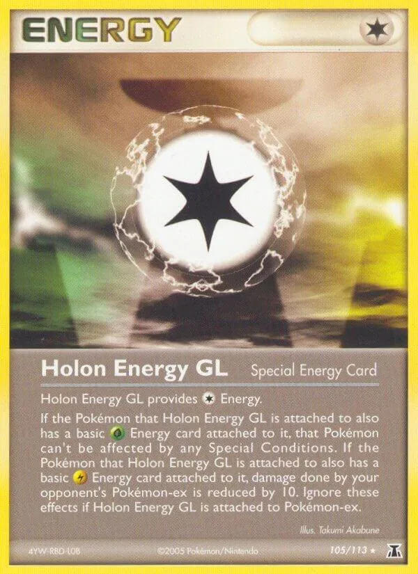 EX Delta Species 英語版 Holon Energy GL 105 カード表面