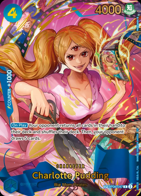 Wings of the Captain 英語版 Charlotte Pudding OP06-047 · パラレル 2 カード表面