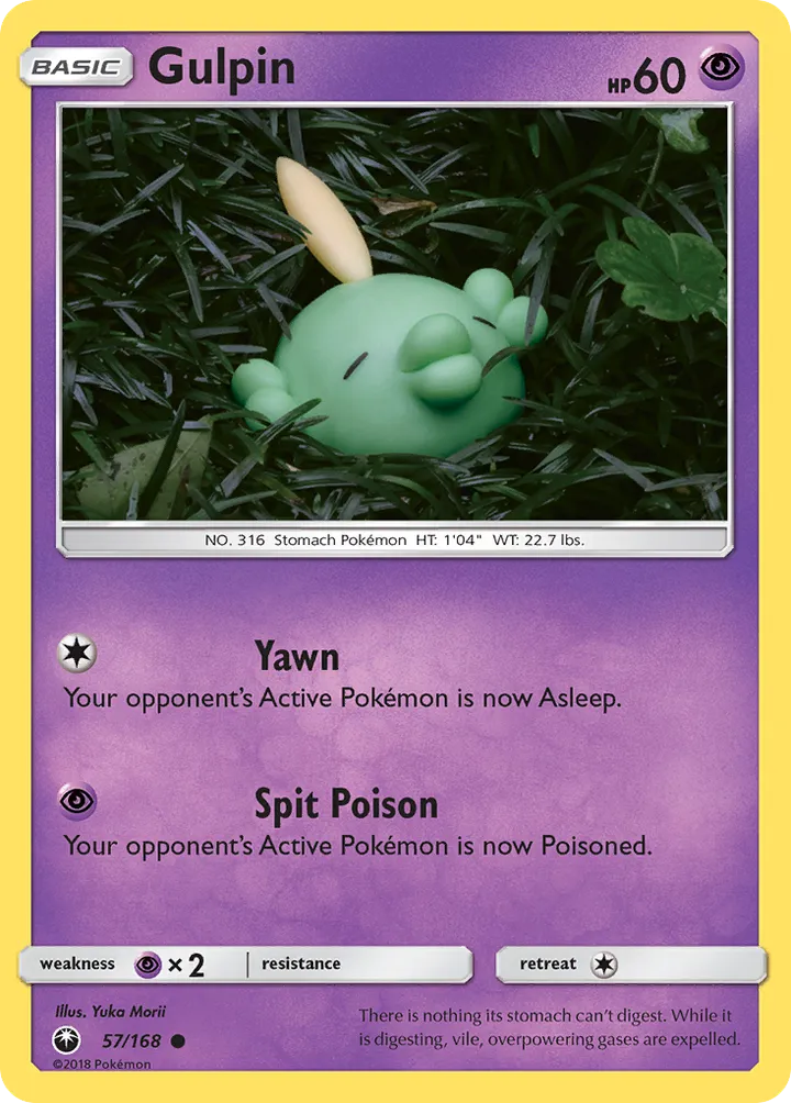 Sun & Moon—Celestial Storm 영어판 Gulpin 57 카드 앞면