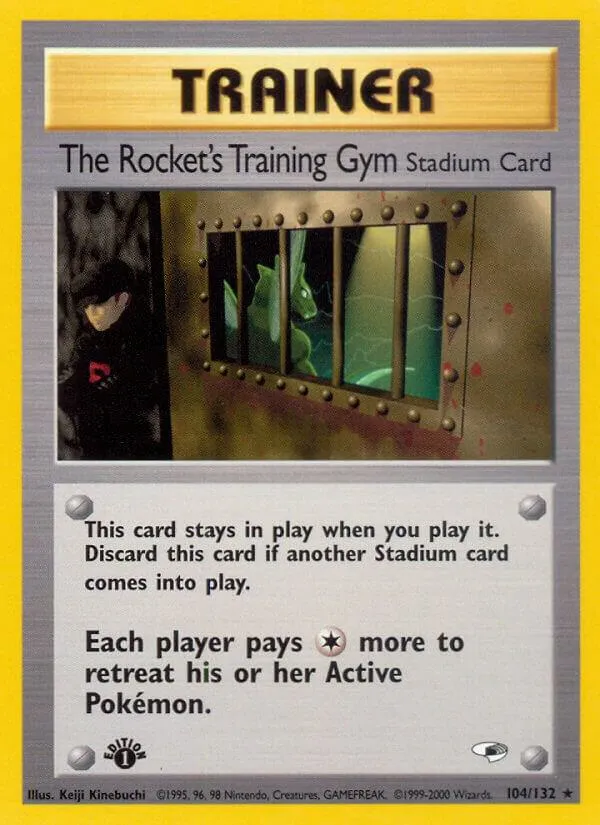 Gym Heroes 영어판 The Rocket's Training Gym 104 카드 앞면