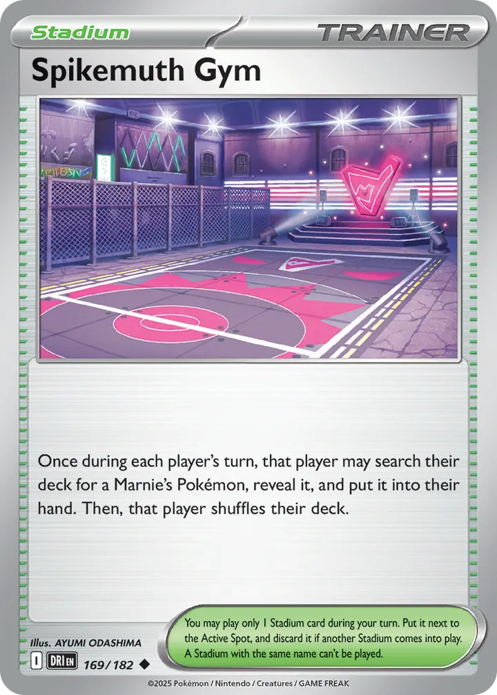 Scarlet & Violet—Destined Rivals 영어판 Spikemuth Gym 169 카드 앞면
