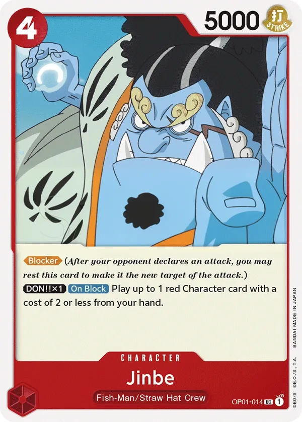 Front of Jinbe OP01-014, Romance Dawn English