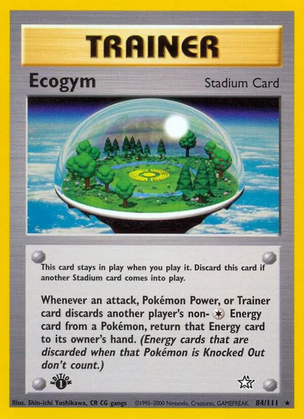 Neo Genesis 영어판 Ecogym 84 카드 앞면
