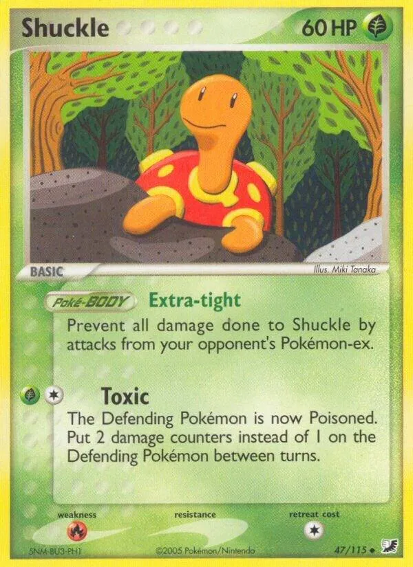 EX Unseen Forces 英語版 Shuckle 47 カード表面