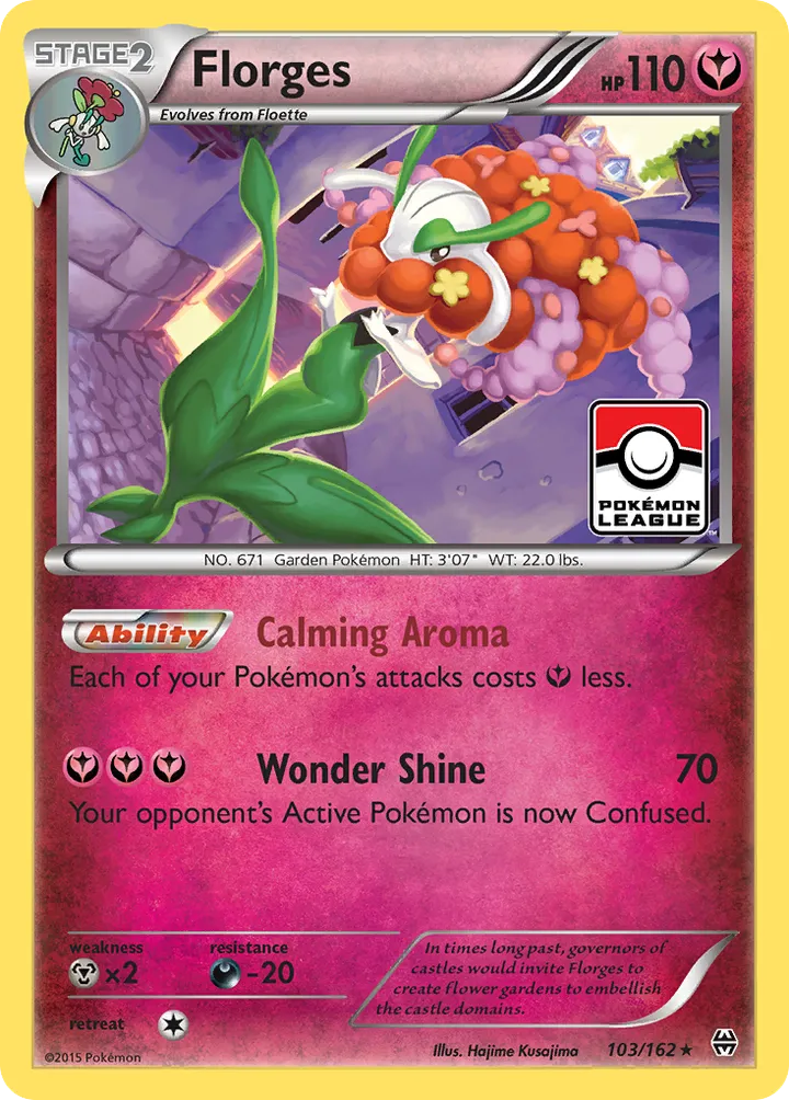 XY—BREAKthrough 英語版 Florges 103 カード表面