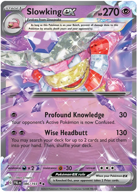 Scarlet & Violet—Paldea Evolved 영어판 Slowking ex 86 카드 앞면