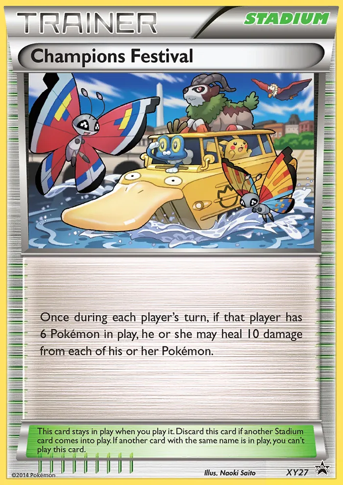 XY Black Star Promos 英語版 Champions Festival XY27 カード表面
