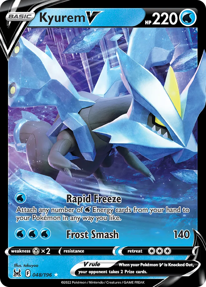 Sword & Shield—Lost Origin 영어판 Kyurem V 48 카드 앞면
