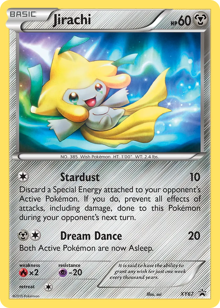 XY Black Star Promos 영어판 Jirachi XY67 카드 앞면