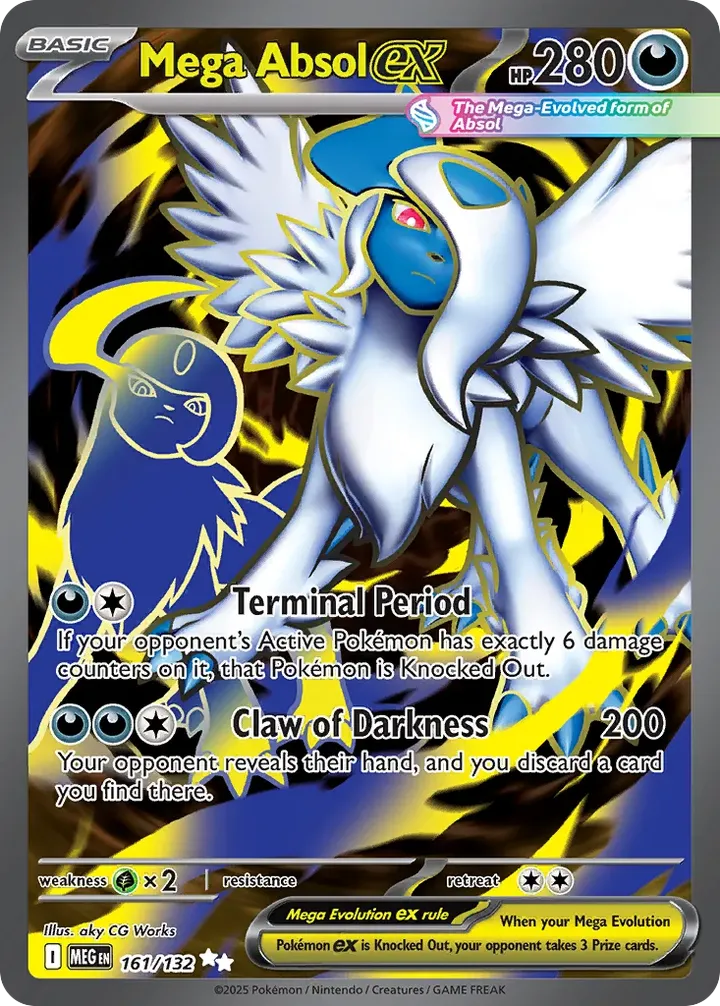 Mega Evolution 英語版 Mega Absol ex 161 カード表面