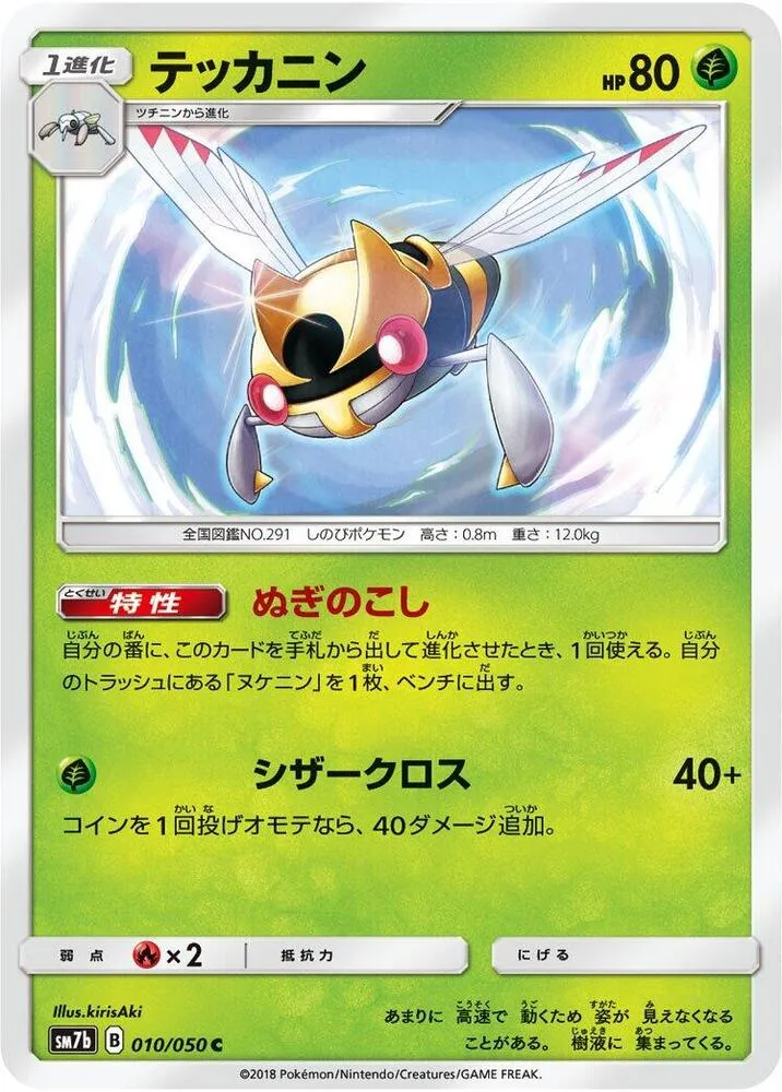 Front of Ninjask 10, フェアリーライズ Japanese