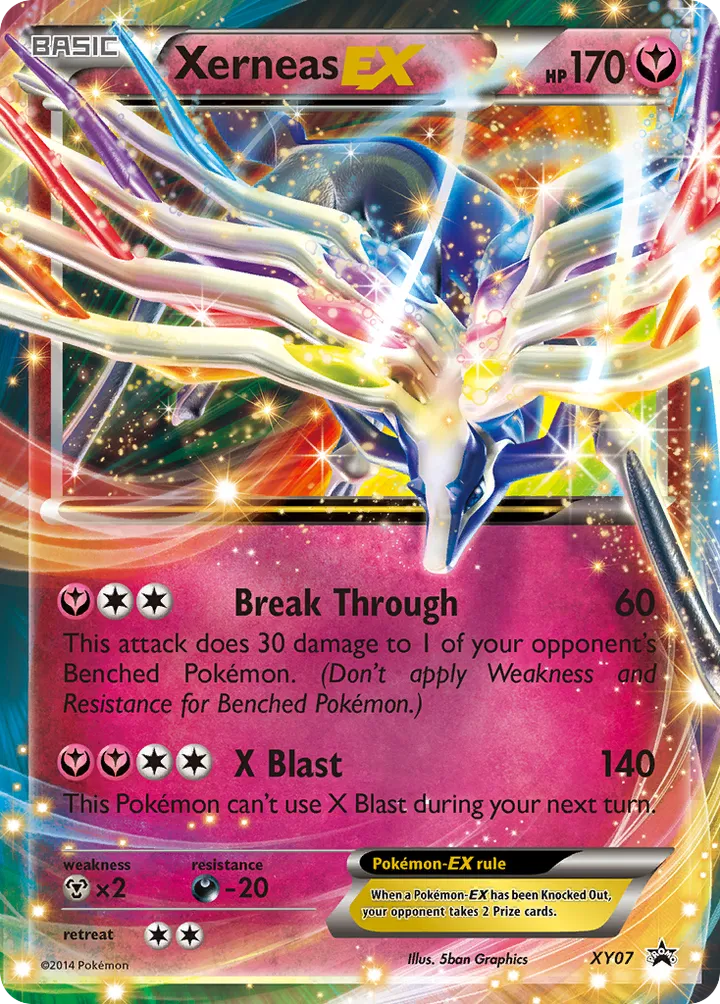 XY Black Star Promos 英語版 Xerneas-EX XY07 カード表面
