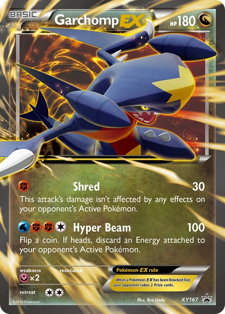 XY Black Star Promos 영어판 Garchomp-EX XY167 카드 앞면