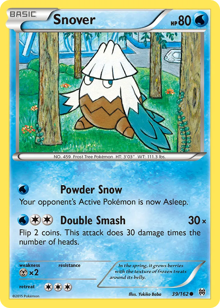 XY—BREAKthrough 英語版 Snover 39 カード表面