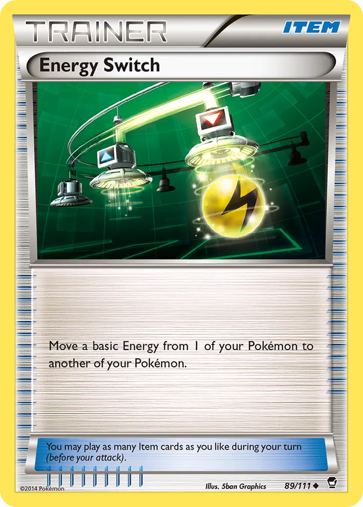 XY—Furious Fists 英語版 Energy Switch 89 カード表面