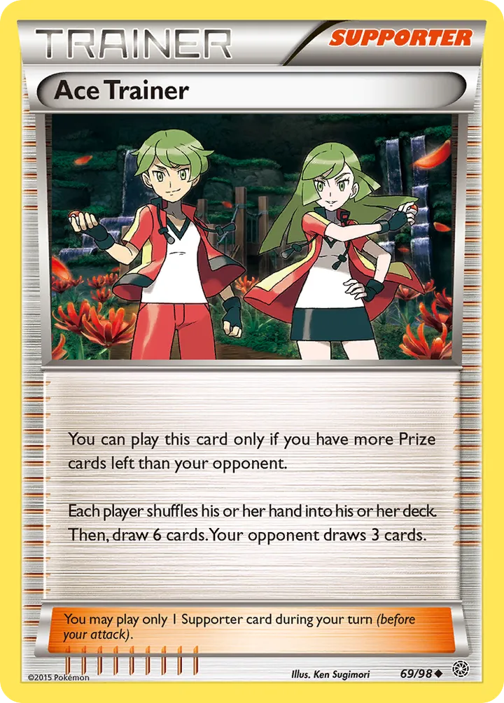 XY—Ancient Origins 英語版 Ace Trainer 69 カード表面
