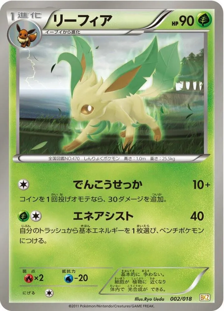 Front of Leafeon 2, バトル強化デッキ60「ゼクロムEX」 Japanese