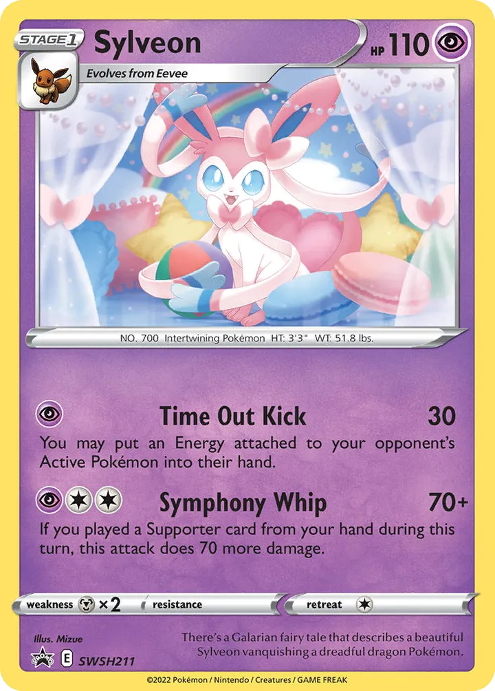 SWSH Black Star Promos 영어판 Sylveon SWSH211 카드 앞면