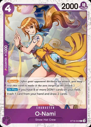 O-Nami ST18-002 · パラレル ¥26