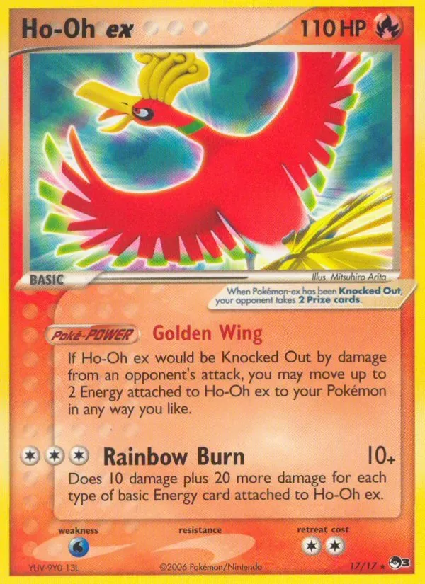 POP Series 3 영어판 Ho-Oh ex 17 카드 앞면