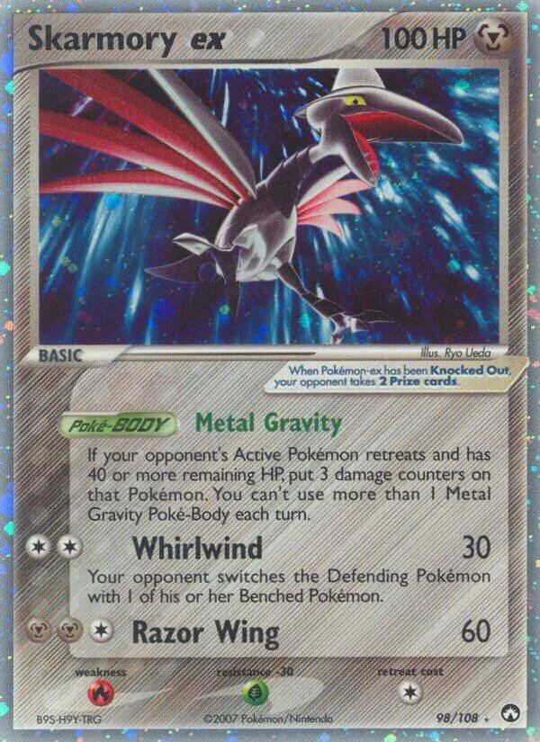 EX Power Keepers 영어판 Skarmory ex 98 카드 앞면