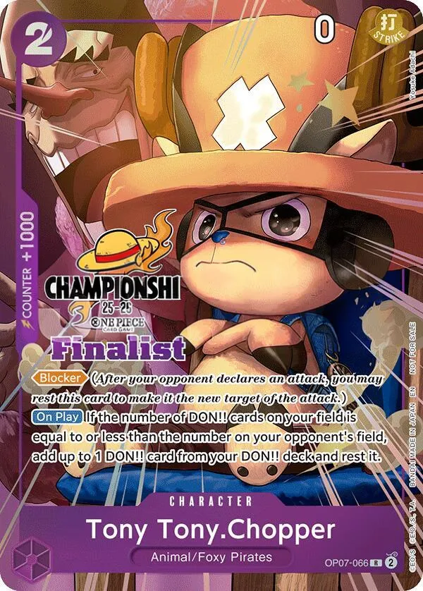 500 Years in the Future 영어판 Tony Tony.Chopper OP07-066 · 챔피언십 파이널리스트 카드 앞면