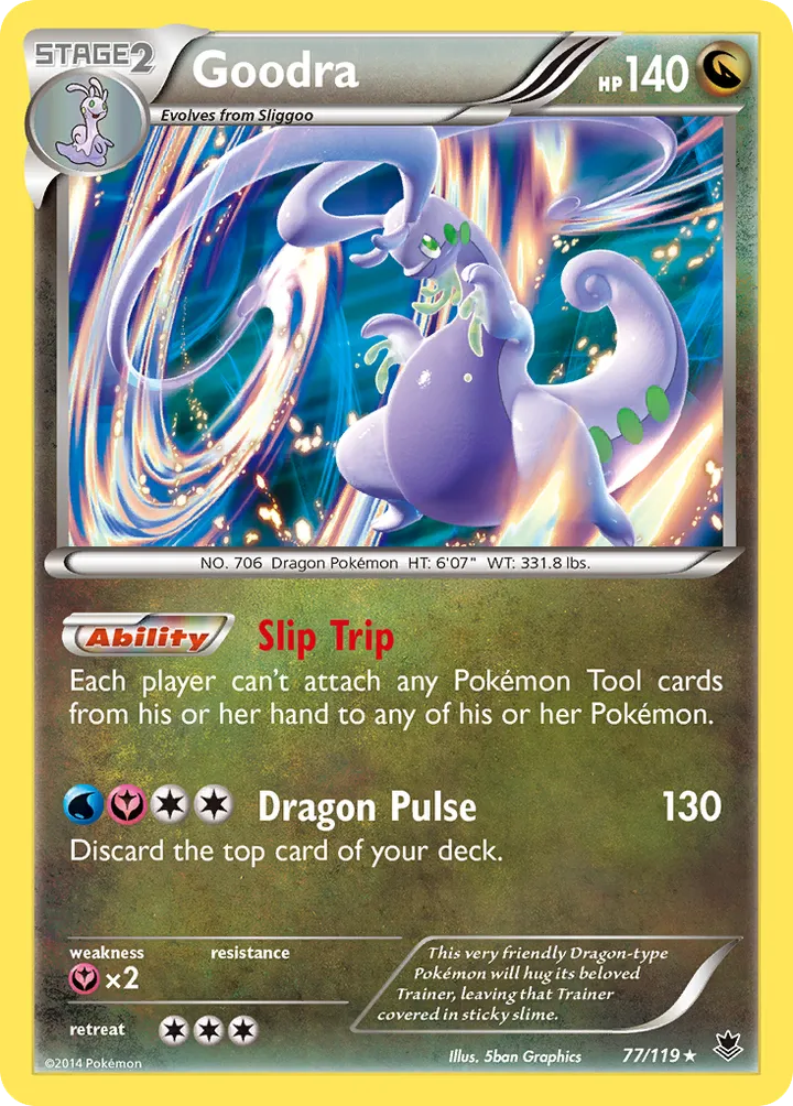 XY—Phantom Forces 영어판 Goodra 77 카드 앞면
