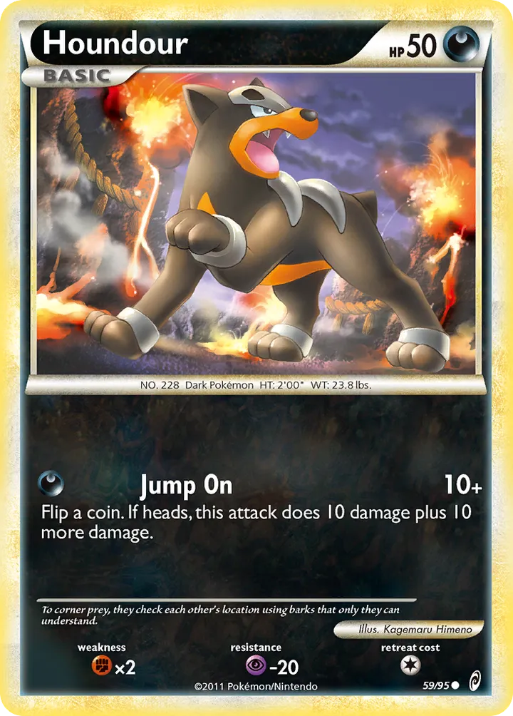 Pokémon TCG: Call of Legends 英語版 Houndour 59 カード表面