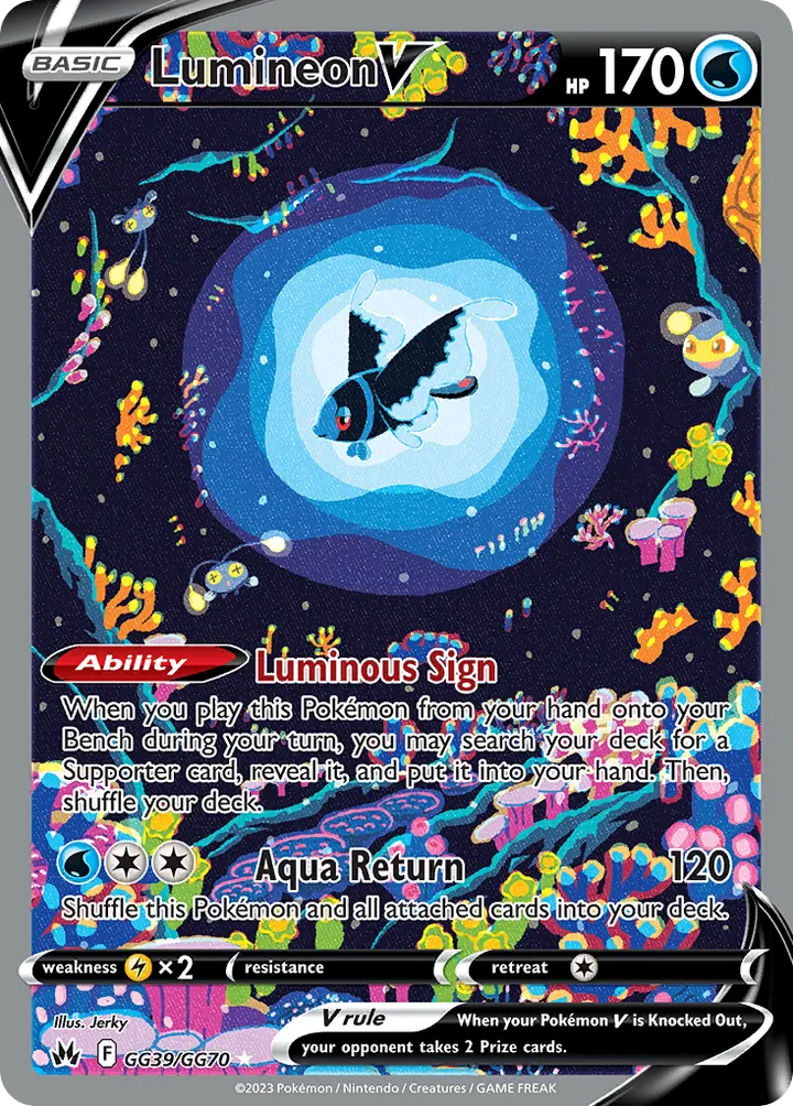 Crown Zenith 英語版 Lumineon V GG39 カード表面