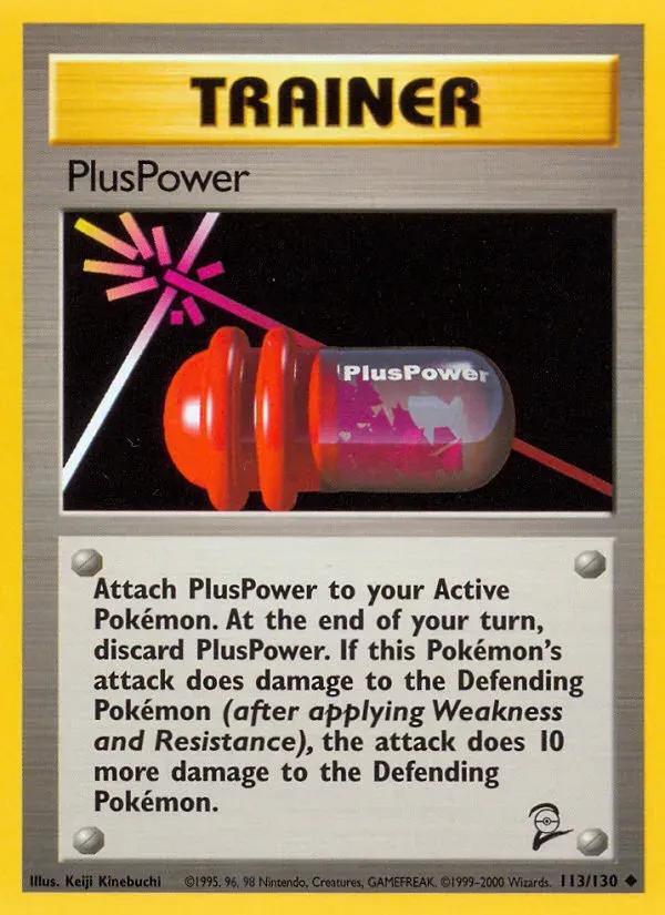 Base Set 2 英語版 PlusPower 113 カード表面