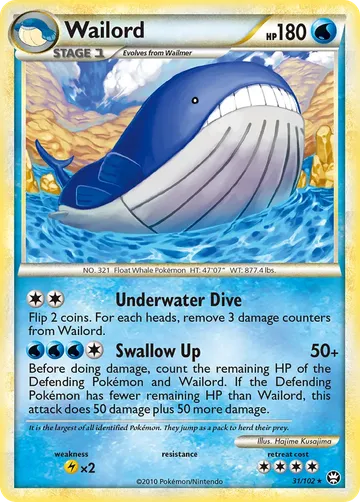 Wailord 31 $8.47